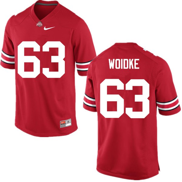 Ohio State Buckeyes #63 Kevin Woidke Men Player Jersey Red